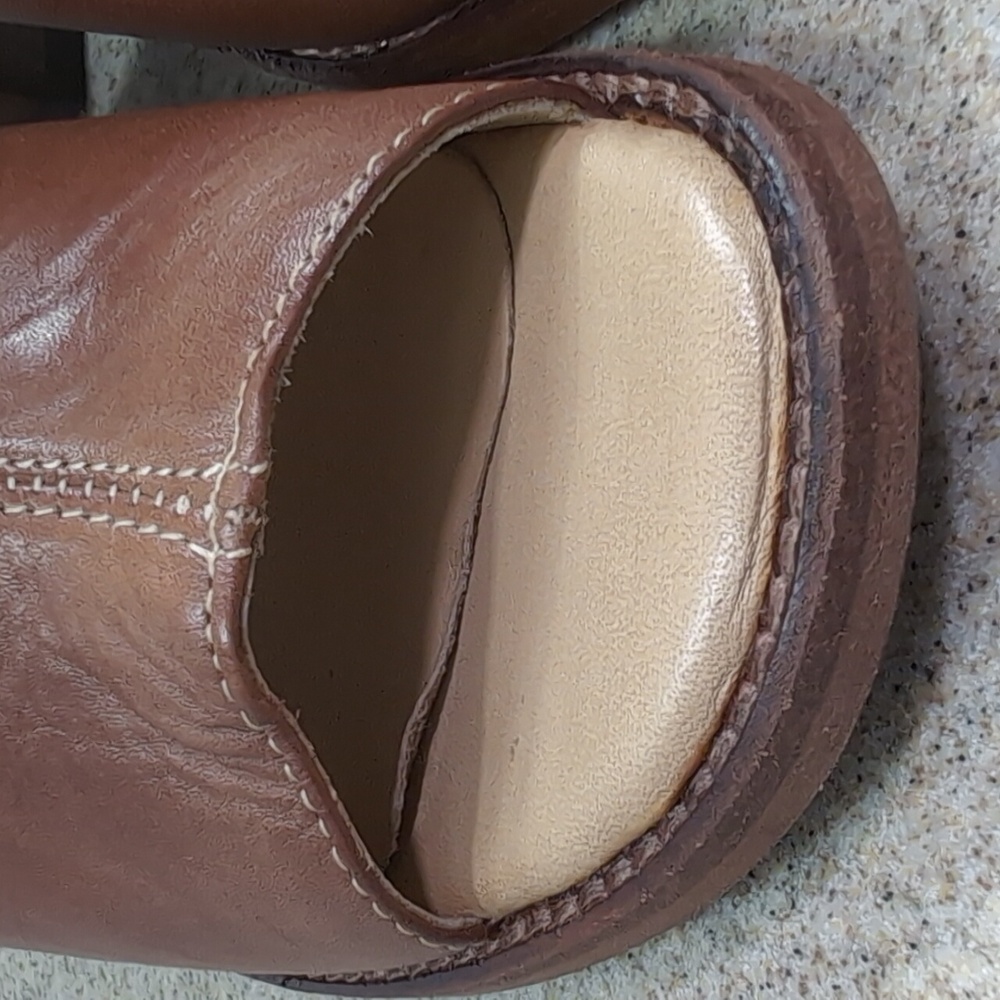Bed Stu Onset Open Toe Bootie Boot, Brown Leather, Stacked Heel, Women 7.5 - Picture 12 of 16